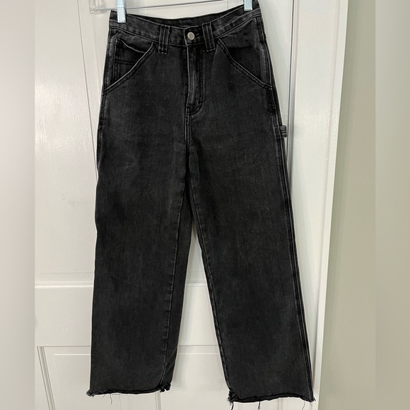 J GALT Shanghai CarpenterJeans Size S Brandy Melville Baggy Fit 90s Charcoal - Picture 1 of 12